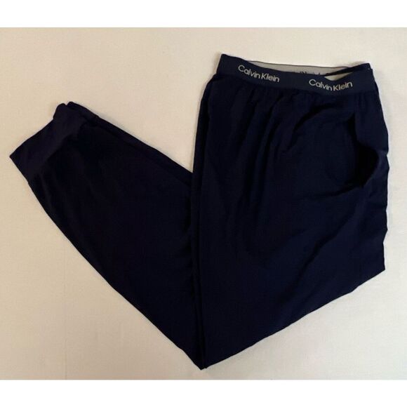 Calvin Klein NM2235410 Men Sz XL Navy Blue Modal Elastane Lounge Joggers Pants - Picture 9 of 10